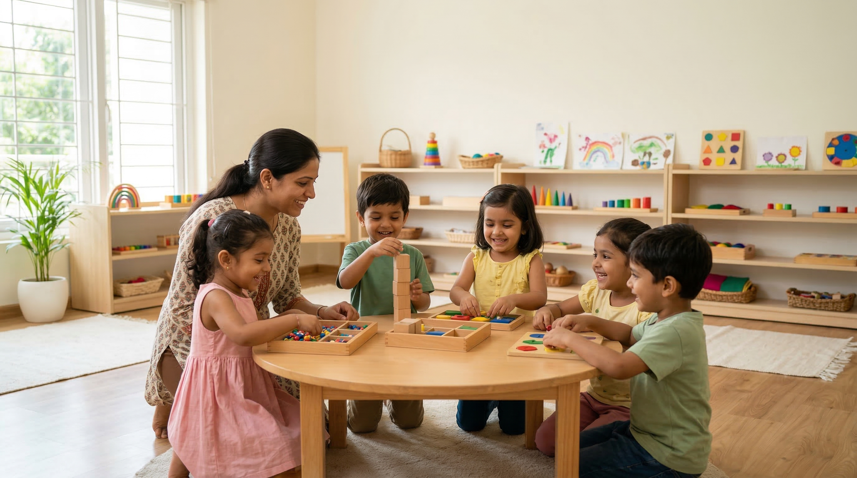 Pallavi Kidz mission and vision classroom banner